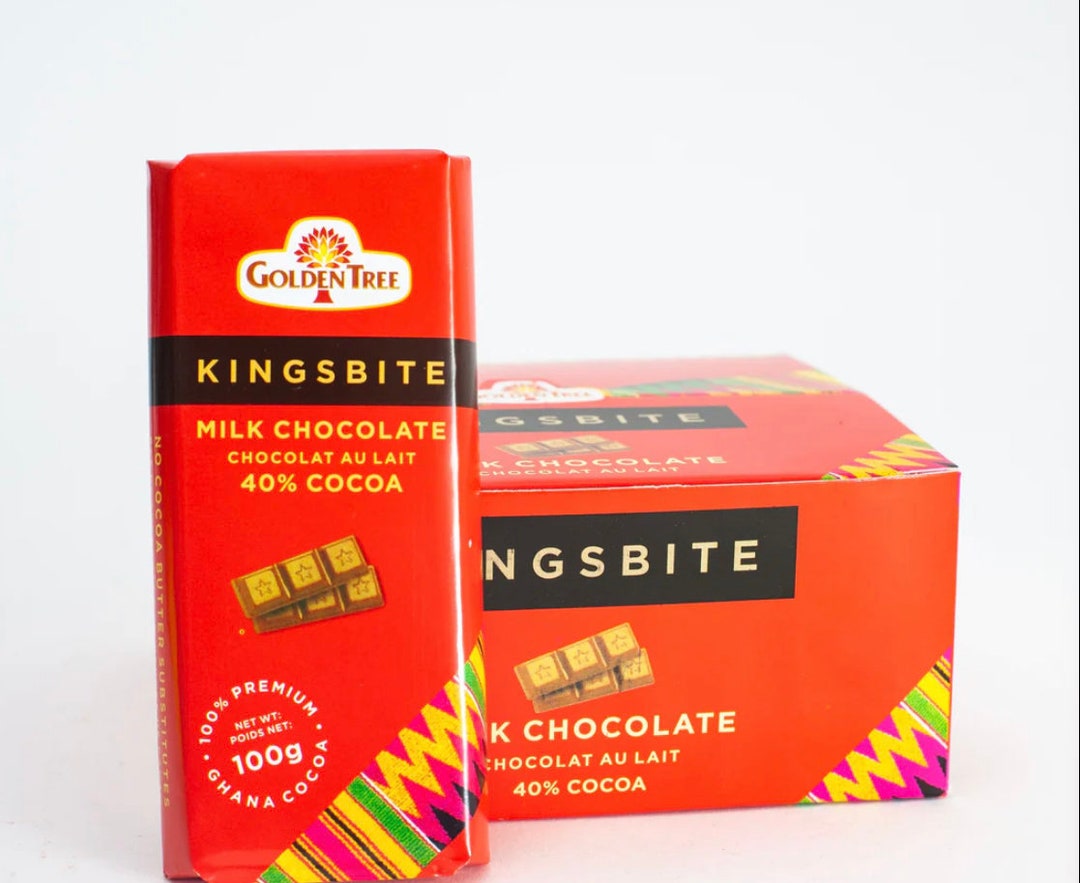 Kingsbite Ghanaian Milk Chocolate box of 10 Large Etsy