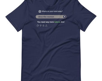 Describe Women ChatGPT Meme Shirt / Funny “Impossible Task AI Tee” (Tarea Imposible)