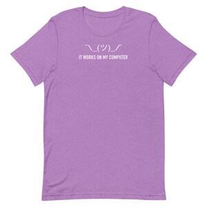 It Works On My Computer Shirt Funny Programmer Tee Shrug Emoji Developer Gift Coding T-Shirt Software Engineer Meme Tee