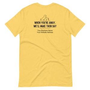 Personalized Pet Sitter t-shirt | Funny Pet Sitter Shirt | Dog Walker t-shirt | Unisex t-shirt