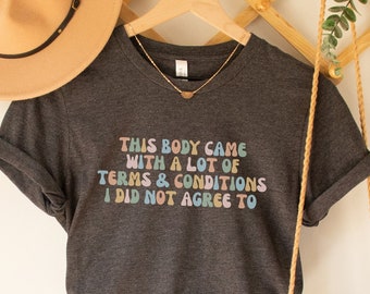 Chronic Illness T-Shirt Spoonie Shirts POTS Syndrome Tee Endometriosis Shirt Fibromyalgia Top Cancer Shirt Funny Old Age T-Shirt Sarcastic