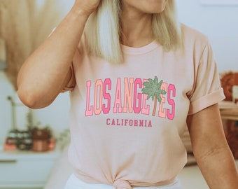 Los Angeles Shirt Cute Los Angeles T-Shirt Los Angeles T Shirt Los Angeles California Vacation Tee Los Angeles Crewneck Beach Coverup