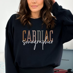Cardiac Sonographer Sweatshirt Cardiac Sonography Sweaters Cardiac Sonographer Sweater Ultrasound Student Gift Pullover Sonographer Crewneck