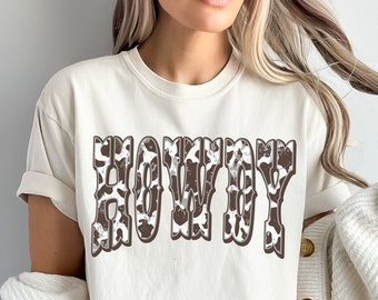 Comfort Colors Howdy Shirt Cowgirl Shirt Cow Print Howdy T Shirt Cow Print Western T-Shirt Western Style TShirt Cute Western Howdy Crewneck