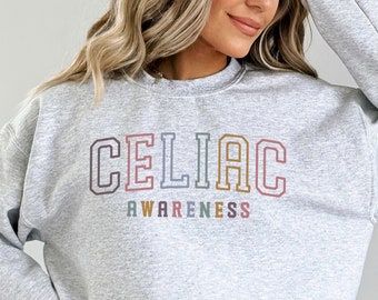 Celiac Awareness Sweatshirt Celiac Awareness Sweater Celiac Sweatshirt Celiac Sweater Celiac Support Sweater Celiac Disease Crewneck