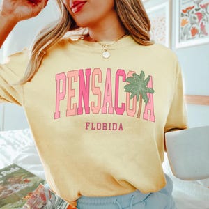 Comfort Colors Pensacola Beach Shirt Cute Pensacola FL T-Shirt Pensacola Tee Pensacola Florida Vacation Tee Pensacola Crewneck Beach Coverup