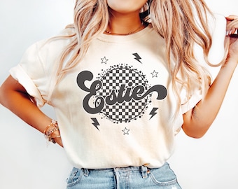 Comfort Colors Retro Estie Shirt Esthetician T-Shirt Checkered Esthetician Top Gift for Esthetician Grad Gift Esthetician Tee Estie TShirt