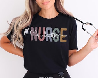 Nurse Educator Shirt Nurse Educator T-Shirts Nurse Educator T Shirt Nurse Educator Crewneck Nurse Educator Top Nurse Heartbeat Tee