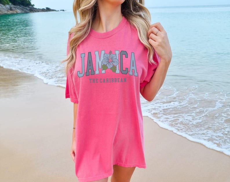 Comfort Colors Jamaica Shirt Jamaica T-Shirt Jamaica Hibiscus Shirt Jamaica Vacation Top Summer Jamaica Trip TShirt Jamaica Vacay Jamaica Crunchberry