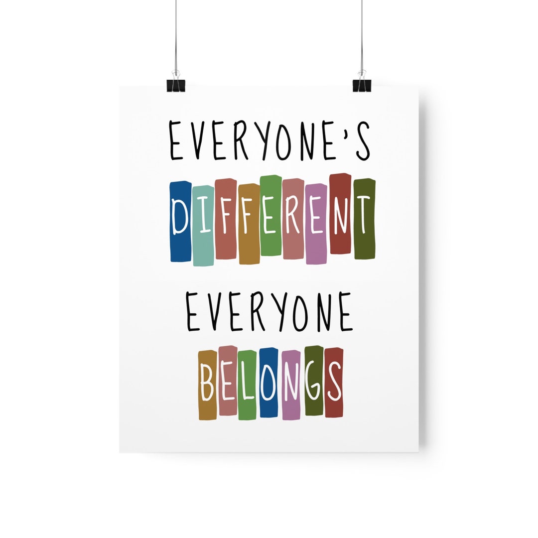 Everyone Belong's Matte Poster - Etsy