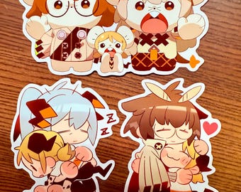 Sticker Set-[Arknights- Silence x Saria x Ifrit]