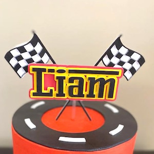 Ferrari cake topper, Race car cake topper, custom cake topper, cardstock cake topper, car cake topper