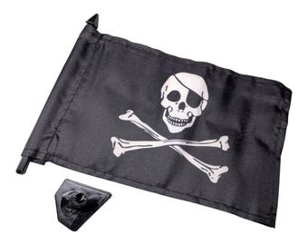 Oversteer Hobbies-Losi BIG LMT Snap-In Pirate Flag Kit- Durable, Flexible, Scale