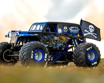 Losi 2.0 LMT piratenvlagkit: klikbare, duurzame RC-upgrade van Oversteer Hobbies