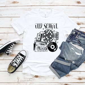 Retro 80s Graphic Design: Old School Boombox, Disco Ball (SVG, PNG)