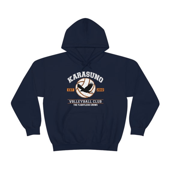 Karasuno Hoodie karasuno High School Hoodie karasuno Volleyball Club Hoodie fly High anime Hoodie japan Hoodie unisex Anime Shirt Etsy