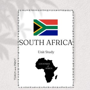 SOUTH AFRICA - Countries of Africa Unit Study
