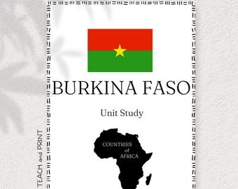 BURKINA FASO - Estudio de unidad sobre países de África