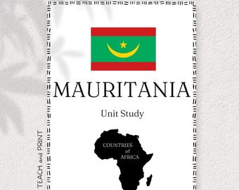 MAURITANIA - Estudio de unidad sobre países de África