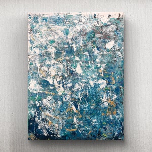 Wolfy and Mrs Greens - One-of-a-Kind Original Abstract Painting on Stretched Canvas