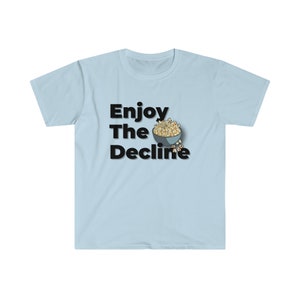 The Decline Based clothing funny t-shirts political anti-establishment new world order media evil media _02 -FrontPrint-Softstyle-Light-T