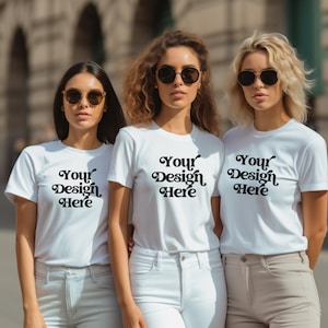 Group Shirt Mockup, Family Matching Shirt Mockup, Matching Shirt Mockup, Bachelorette Mockup, Bachelorette Party Shirt Mockup, Hen Do Mockup