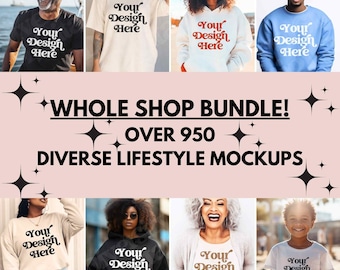 Whole Shop Mockup Bundle Entire Shop Bundle Bella Canvas 3001 Diverse Mockup Bundle Gildan 18000 Mockup Bundle Comfort Colors Mockup Bundle