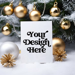 クリスマス カード モックアップ ゴールド クリスマス招待状 モックアップ クリスマス グリーティング カード モックアップ ホリデー カード モックアップ サンキュー グリーティング カード モックアップ