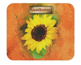 Sunflower - Orange - Mouse Pad (Rectangle)
