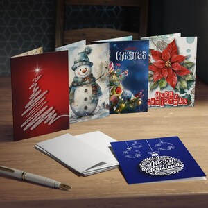 Christmas Cards Collection 4 - Multi-Design Greeting Cards (5-Pack)
