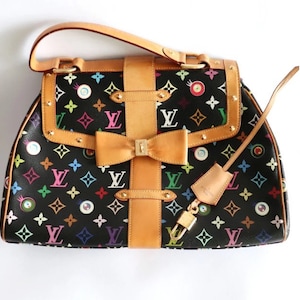 Louis Vuitton Takashi Murakami White Multicolor Beverly MM Handbag