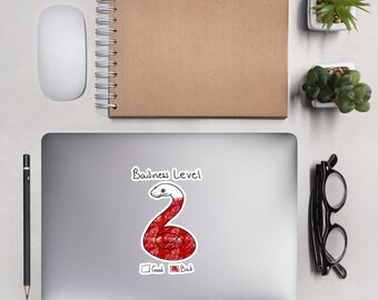 Ball Python Badness Level Sticker