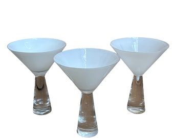 Modern cocktail glasses set of 3