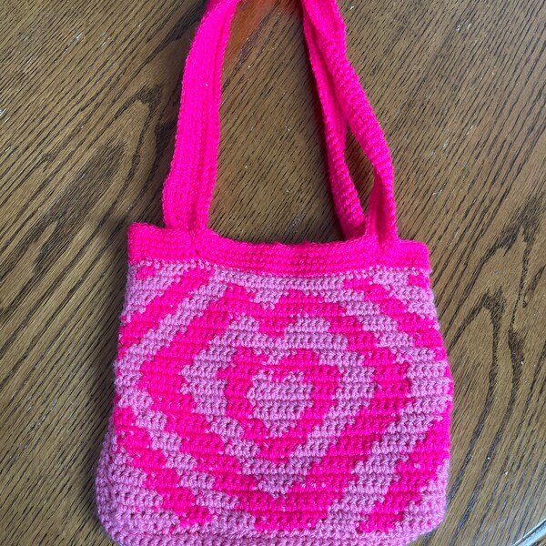 Powerpuff Heart Shoulder Bag Etsy