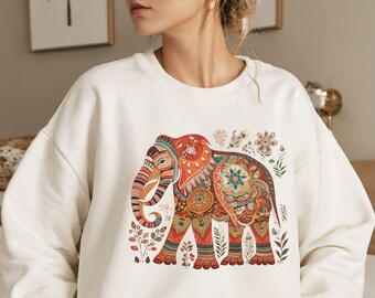 Elephant Sweatshirt, Elephant Lover Gift, Elephant Sweater