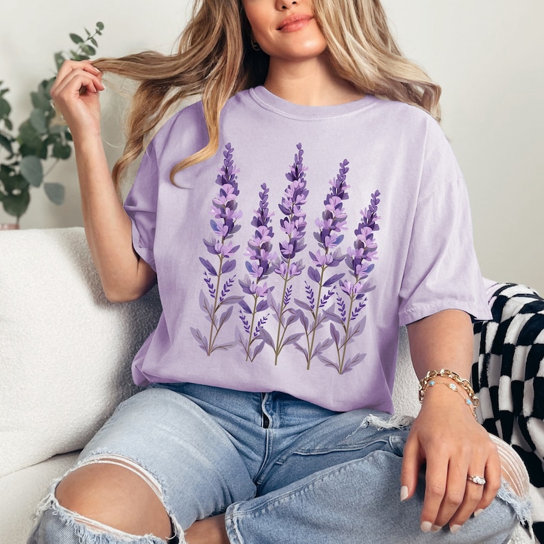 TSHIRT FLOWERMARDI_PURPLE LAVENDER
