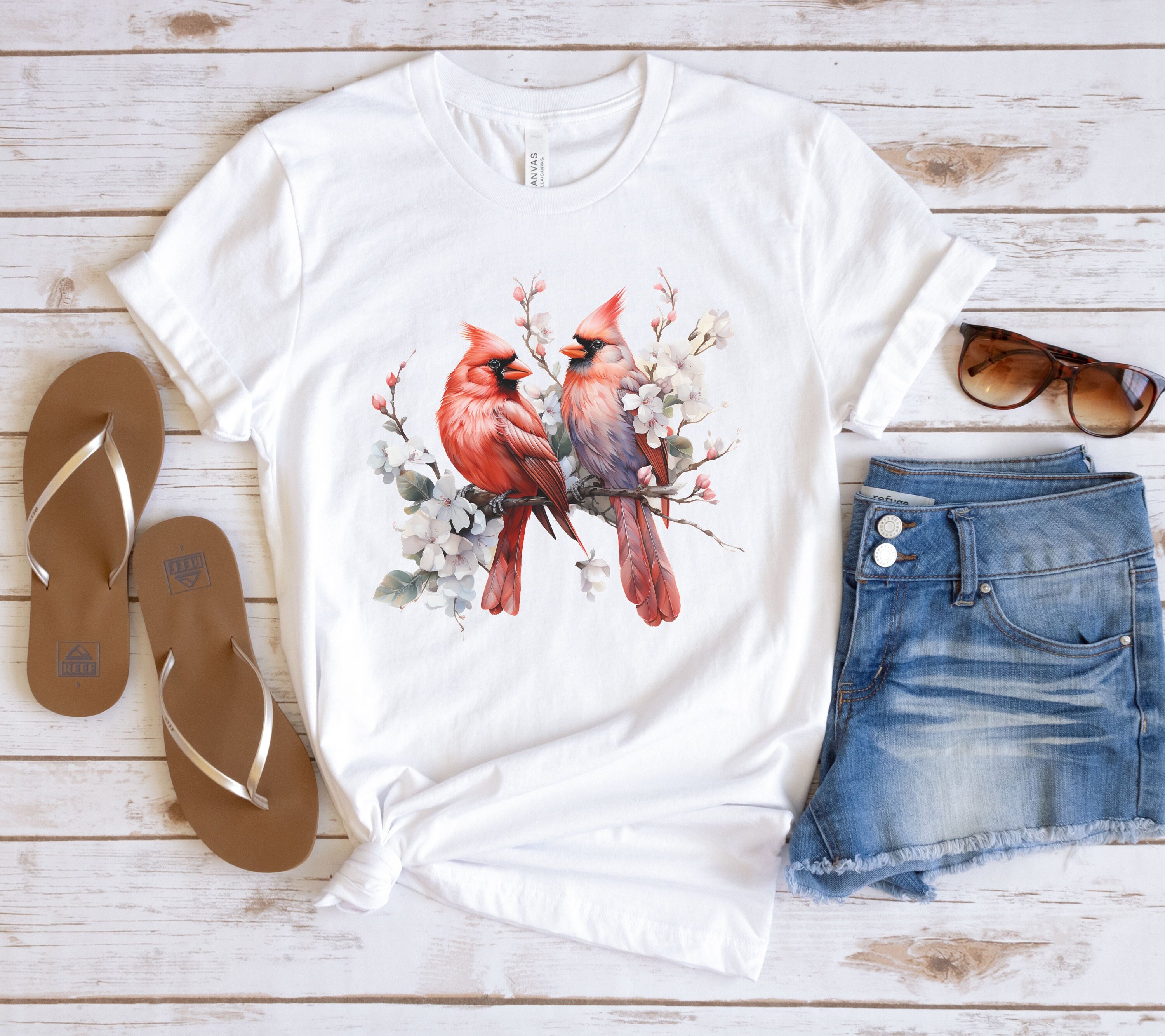 Blue Trio Cardinal T-shirt for Women