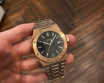 Seiko custom mod rose gold AP