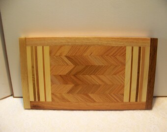 Cutting Board - various hardwoods - unique pattern