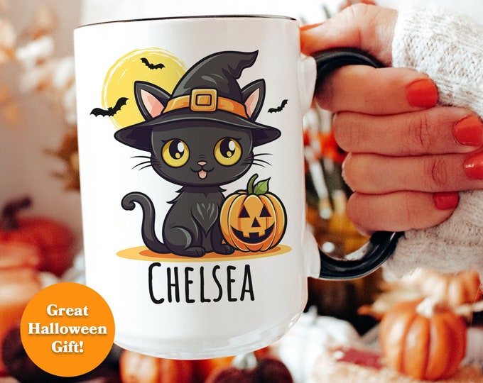 Cartoon Cute Scary Kitty Cat Mugs