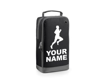 Personalised Running Boot Bags Men Boys Runner Sports School Dancing Gym PE Accessories Custom Shoe Kit Bag With Boot Compartment