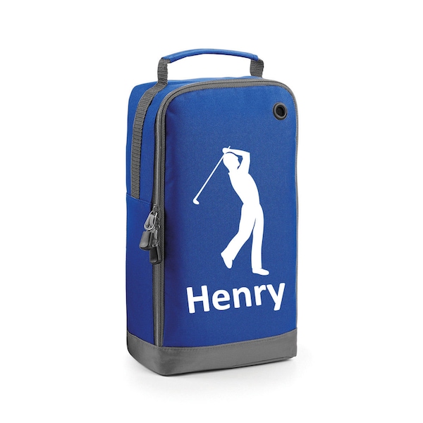 Personalised Golf Boot Bags Sports School Gym PE Accessories Ventilated Shoe Kit Bag with Boot Compartment