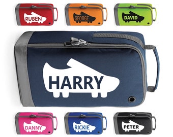 Personalised Any Name Rugby Football Boot Bags Sports School Gym PE Accessories Custom Shoe Kit Bag