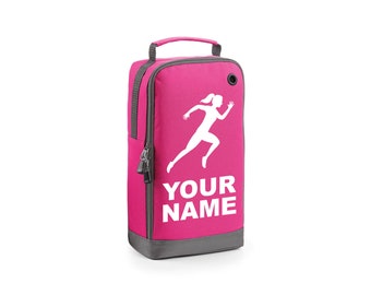 Personalised Running Boot Bags Women Girls Runner Sports School Dancing Gym PE Accessories Custom Shoe Kit Bag With Boot Compartment