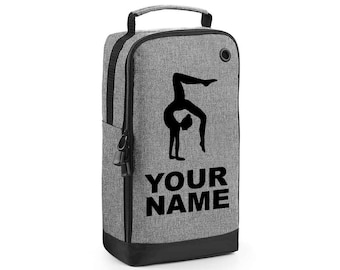 Personalised Any Name Gymnastics Boot Bags Dance Ballet Sports School Gym PE Accessories Custom Shoe Kit Bag