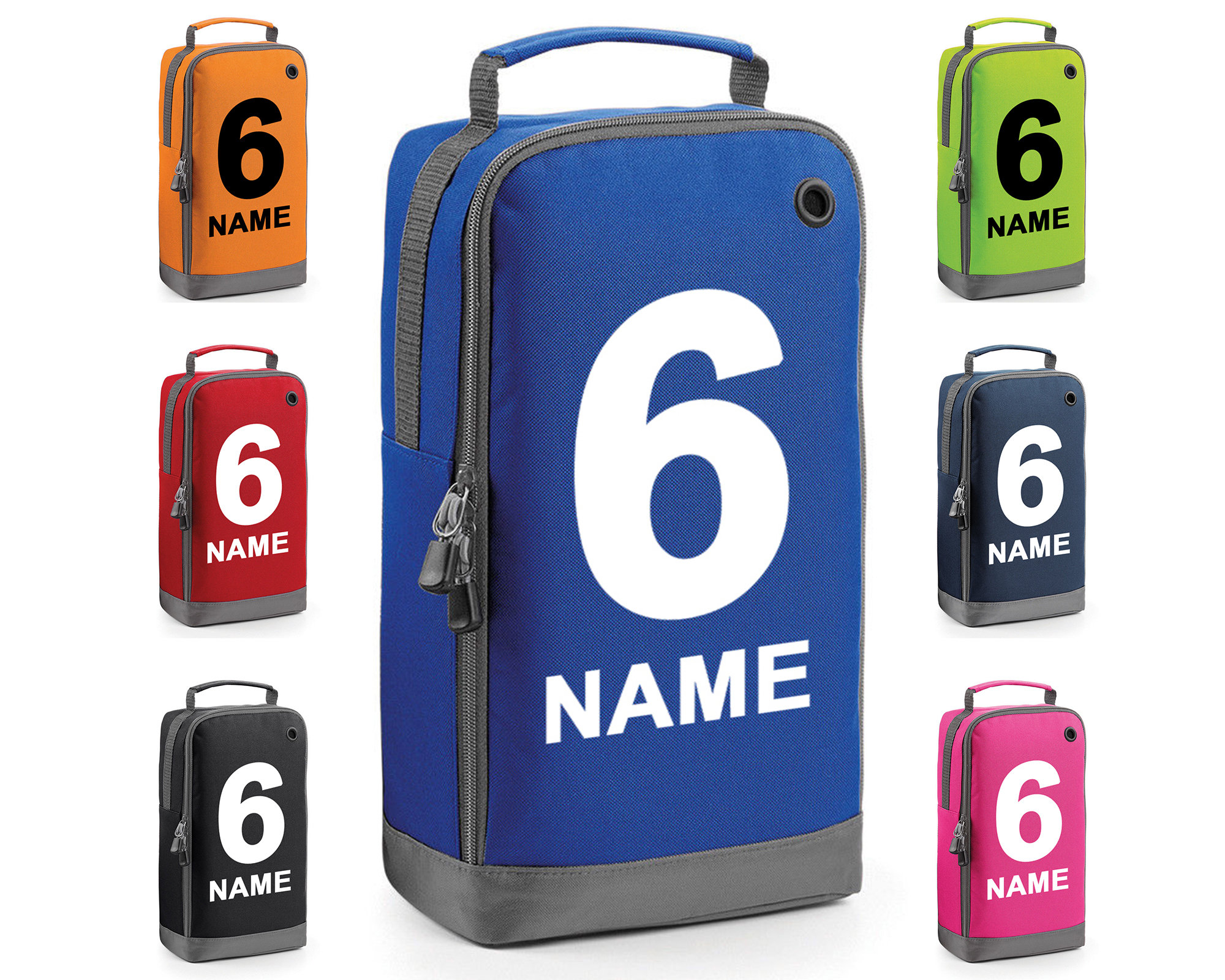 Personalised Any Number and Name Boot Bags Football Rugby Sports School Gym PE Accessories Custom Shoe Kit Bag With Boot Compartment