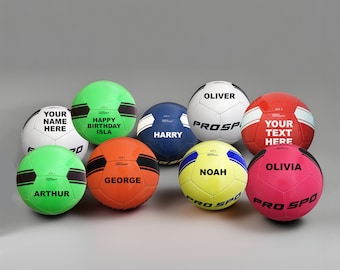 Ballons de football d'entraînement personnalisés tout texte - Ballons très résistants de tailles 3, 4, 5