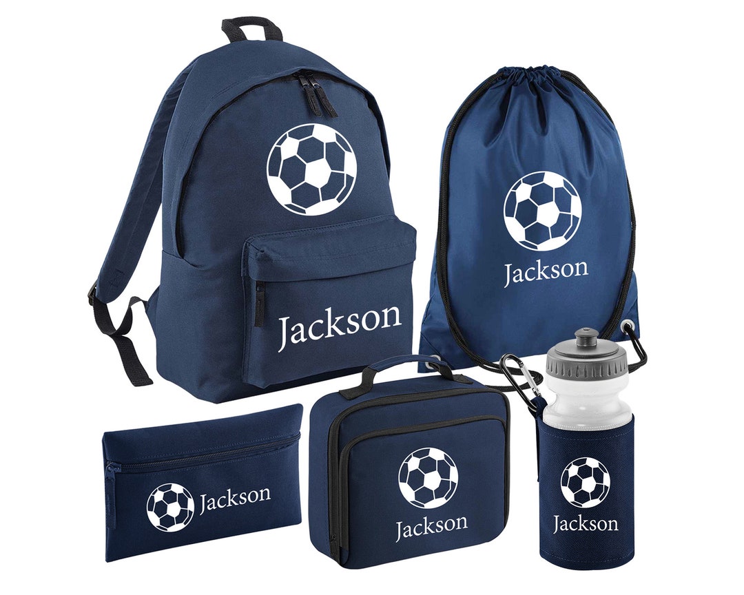 Personalised Back to School Set I Custom Name Back Pack for Kids Boys ...