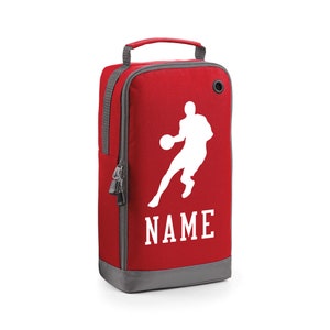 Personalisierte Jeder Name Basketball Boot Taschen Sport Schule Gym PE Zubehör Benutzerdefinierte Schuh Kit Tasche mit Stiefelfach