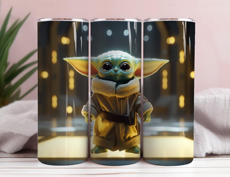 Baby Yoda Tumbler Wrap Starwars 20oz Digital Download Etsy
